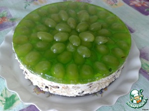 Яркий торт «Виноградинка» без выпечки, рецепт с фото — Вкусо.ру
