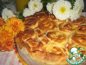 Рецепт Пирог с яблоками и клубникой "Дебют"
