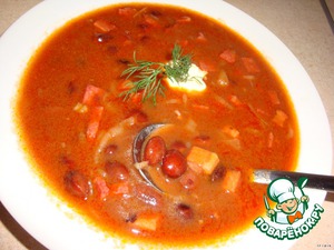 Фасолевый суп Лук репчатый Фасолевый суп Лук репчатый