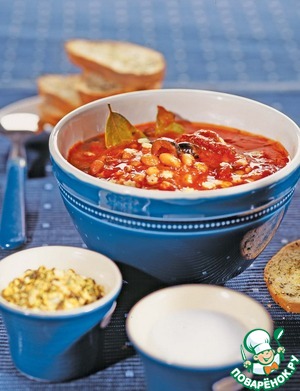 Рецепт Тосканский суп с фасолью и макаронами