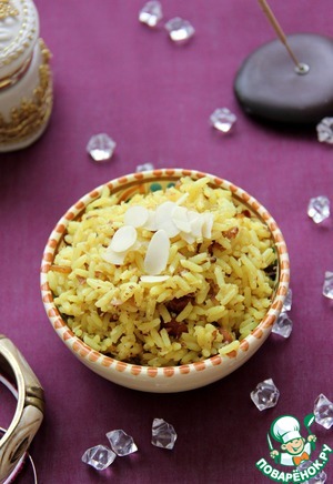 Рецепт Рис по-индийски с лимоном и миндалем