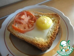 Рецепт Бутербродики "На завтрак"