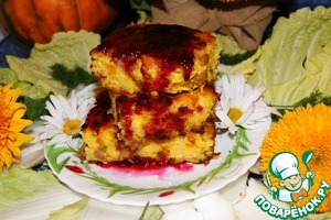 Рецепт Осенняя запеканка с тыквой и рисом
