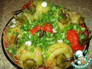 Рецепт Фаршированный болгарский перец, запечённый в духовке