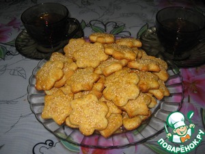 Рецепт Сырное печенье с кунжутом
