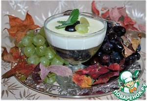 Рецепт Панна котта с виноградным желе "Осень в Италии "