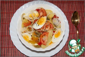 Рецепт Салат картофельный с перцем и горчичным маслом