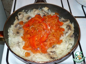 Тушеная капуста с перцем и помидорами рецепт с фото пошагово