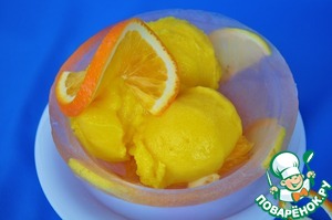 Рецепт Ледяная чаша с лимонно-апельсиновым сорбетом