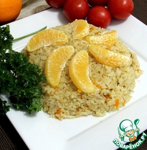 Рецепт Апельсиново-имбирный рис по-американски.