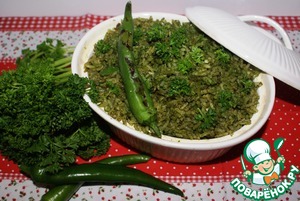 Рецепт Arroz verde - Зеленый рис по-мексикански