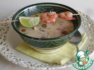 Рецепт Тайский суп "Том Кха"