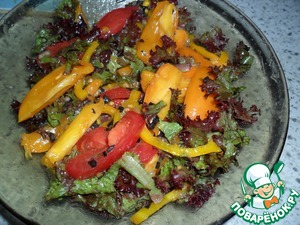Рецепт Остренький салат из помидоров с базиликом