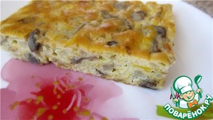 Рецепт Нежный пирог с капустой и грибами