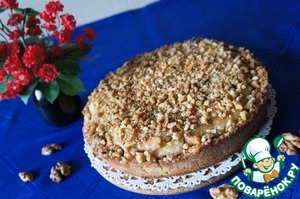Рецепт Хрустящий пирог с грушами и орехами