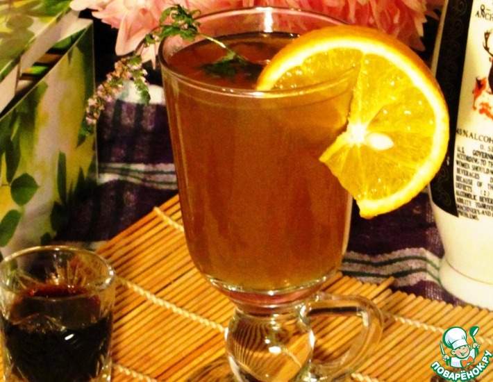 Рецепт: Согревающий чайный коктейль Осенний вечер