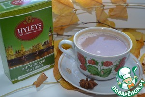 Рецепт Напиток из зеленого чая с бадьяном и шоколадом
