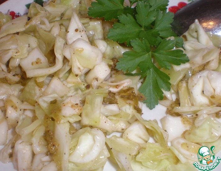 Рецепт: Острый салат из капусты