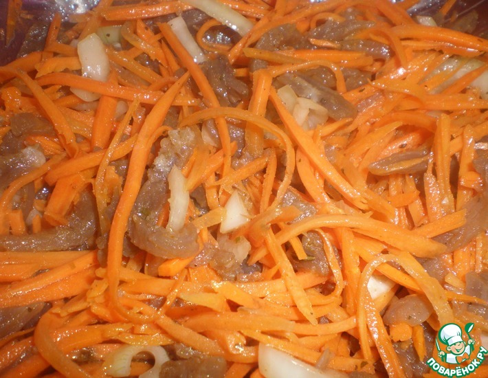Рецепт: Хе из говядины и моркови