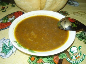 Рецепт Суп из чечевицы с помидорами