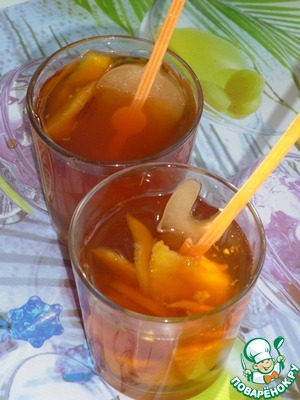 Рецепт Холодный персиковый чай