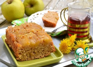 Рецепт Постный яблочный пирог-перевертыш