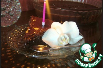Рецепт: Шоколадный пирог с шоколадно-ореховой глазурью