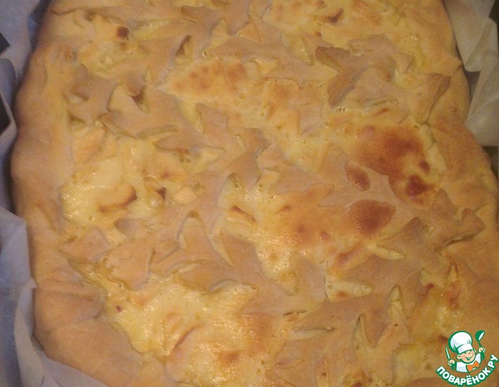 Рецепт: Яблочный пирог со сметанным кремом Как у мамы