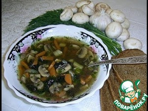 Рецепт Грибной суп из шампиньонов
