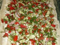 Рулет из лаваша с салатом ингредиенты