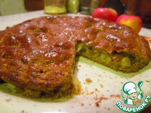 Рецепт Яблочный пирог из цельнозерновой муки