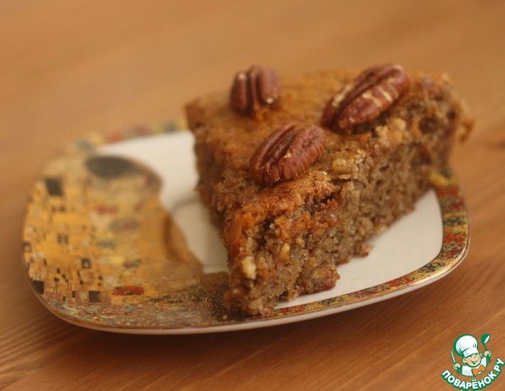 Рецепт бананово-шоколадного пирога с орехами пекан и карамелью: просто и вкусно!