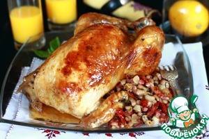 Рецепт Цыпленок, фаршированный фасолью от Гордона Рамзи