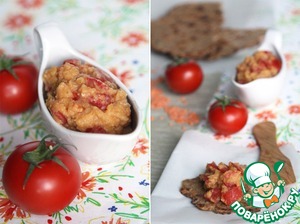 Рецепт Чечевица с помидорами на "суровых" лепешках