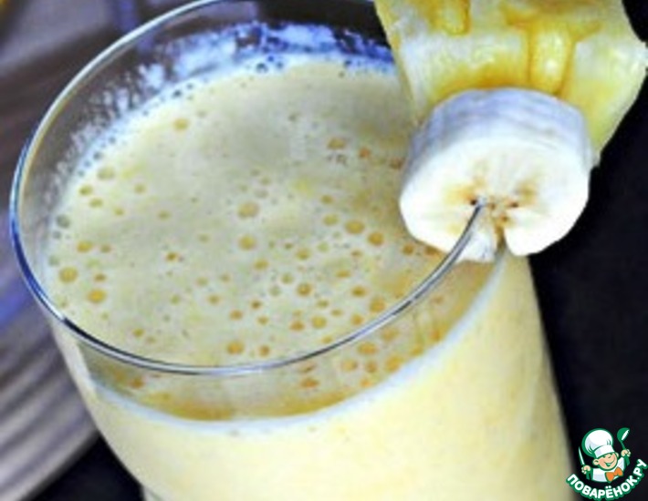 Рецепт: Орехово-банановый смузи