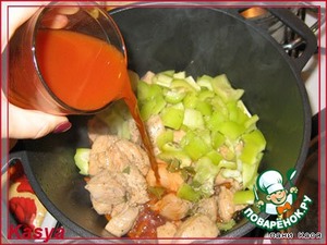 Рецепт приготовления рагу овощного с мясом индейки