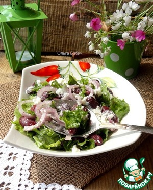 Рецепт Тосканский салат из красной фасоли