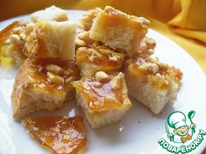 Рецепт Манные кубики с арахисовым грильяжем