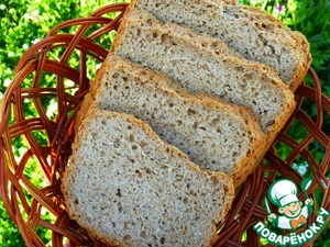 Рецепт Хлеб ржано-пшеничный постный