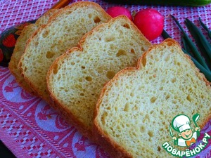 Рецепт Постный хлеб из овсяных хлопьев, кукурузной и пшеничной муки