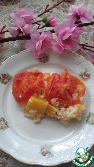 Рецепт Рис с кабачками и помидорами