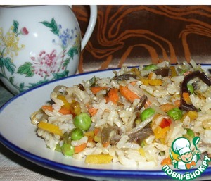 Рецепт Романтический рис с овощами по-восточному