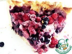Рецепт Дрожжевой пирог с лесными ягодами