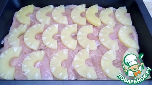 Курица с ананасами и сыром : пошаговый фото и видео рецепт