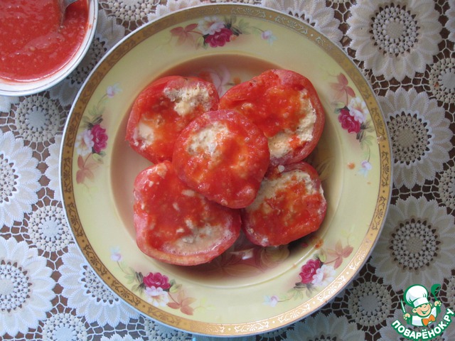 Помидоры с омлетом