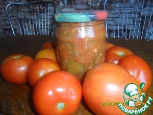 Рецепт Огурцы в томатной заливке