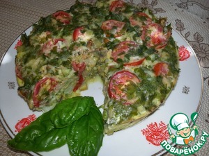 Рецепт Запеканка из цветной капусты и брокколи с шампиньонами