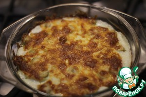Рецепт Кабачки с сыром, оливками в сметанном соусе (как-то так)