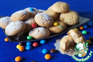 Рецепт Хрустящее печенье с конфетами M&M (или Smarties)