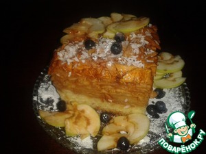 Рецепт Яблочный пляцок (пирог)